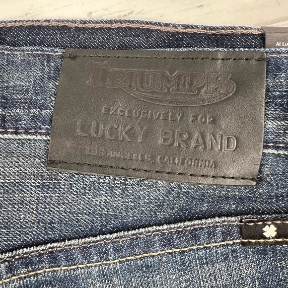 Triumph for Lucky Brand Men’s 121 Heritage Slim Denim Blue Jeans NWT 34x32 - Picture 5 of 12